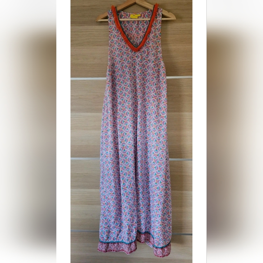 Roberta Roller Rabbit Cotton Boho Maxi Dress | Si… - image 2